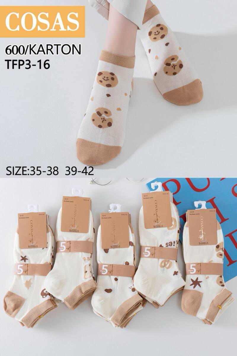 Skarpety damskie Roz 35-42, Mix kolor Paczka 40 szt